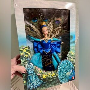 Peacock Barbie Doll Birds of Beauty Series First in Series #19365 Mattel 1998